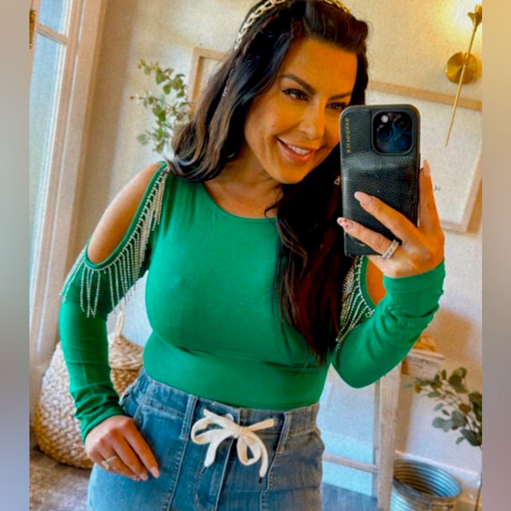 Rhinestone Body Suit